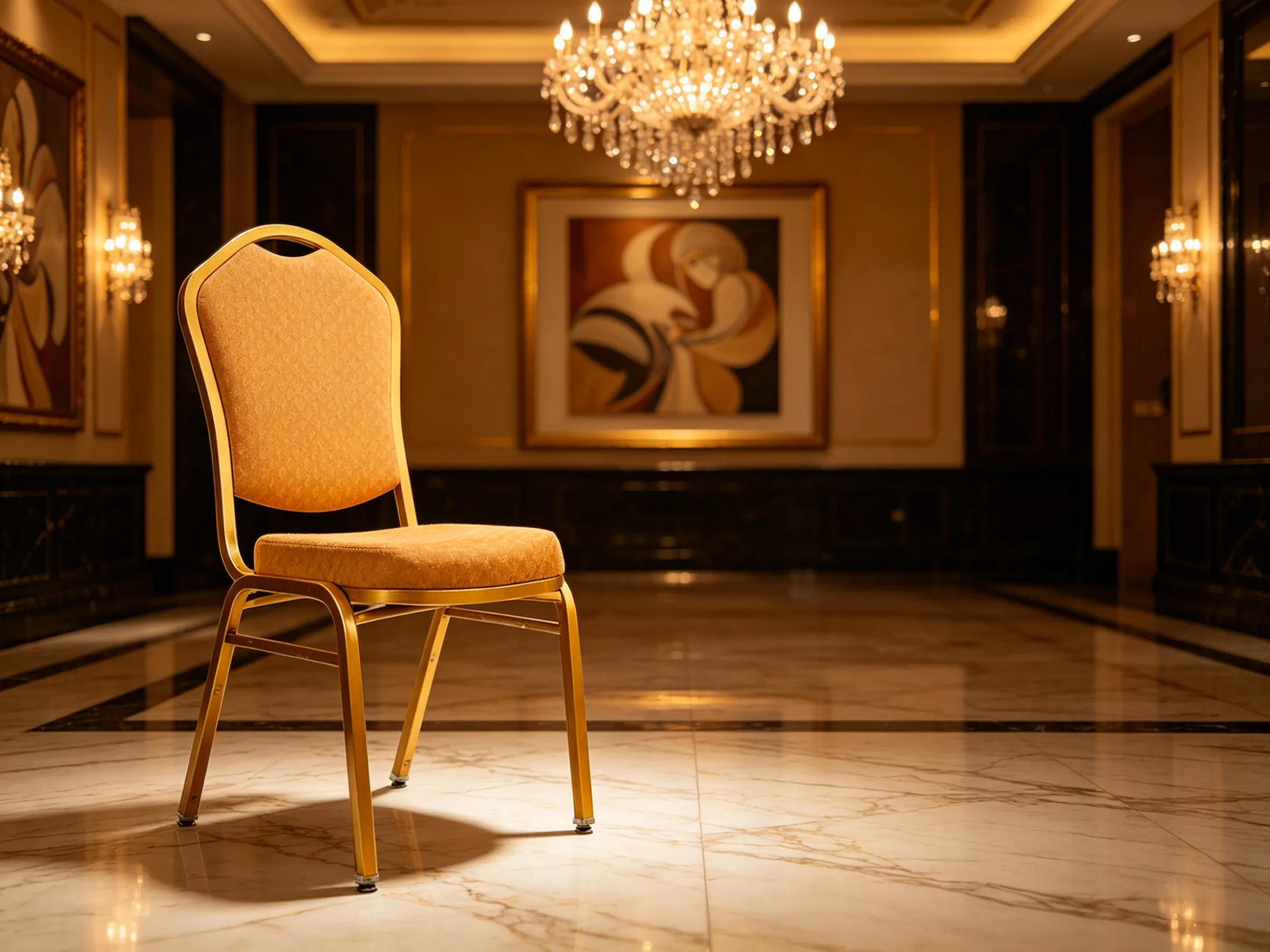 Premium Hotel Banquet Chair - Italian Minimalist Design